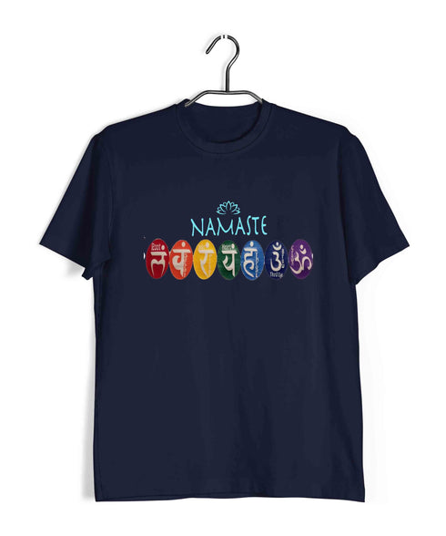 Sports Fitness Yoga 7 Chakras Custom Printed Graphic Design T-Shirt for Women